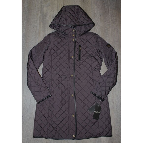 Lauren Ralph Lauren Women's Diamond Quilted Hooded Jacket NWT $235 - Picture 5 of 10